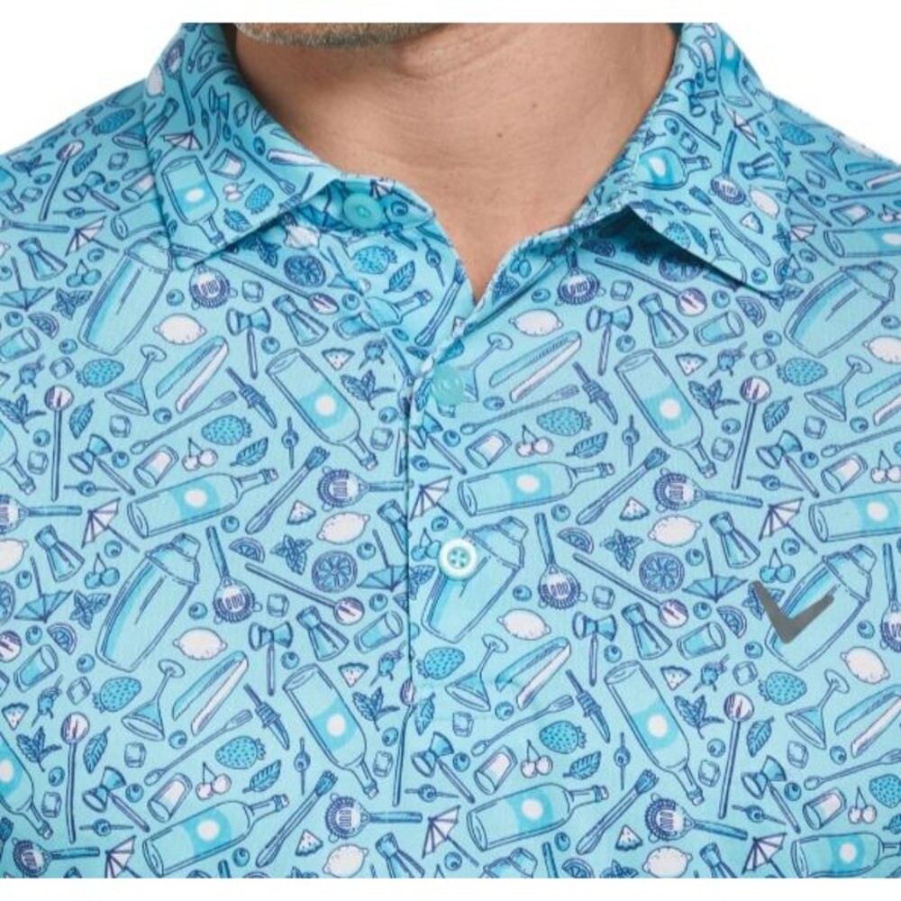 Callaway Opti•Dri Cocktails Polo Shirt Men 3XL Golf Geometric Performance NEW